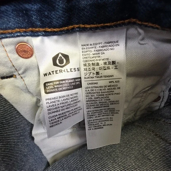 Levis 501 Jeans Mens 38x32 Blue Original Fit Button Fly Medium Wash Denim 35x29